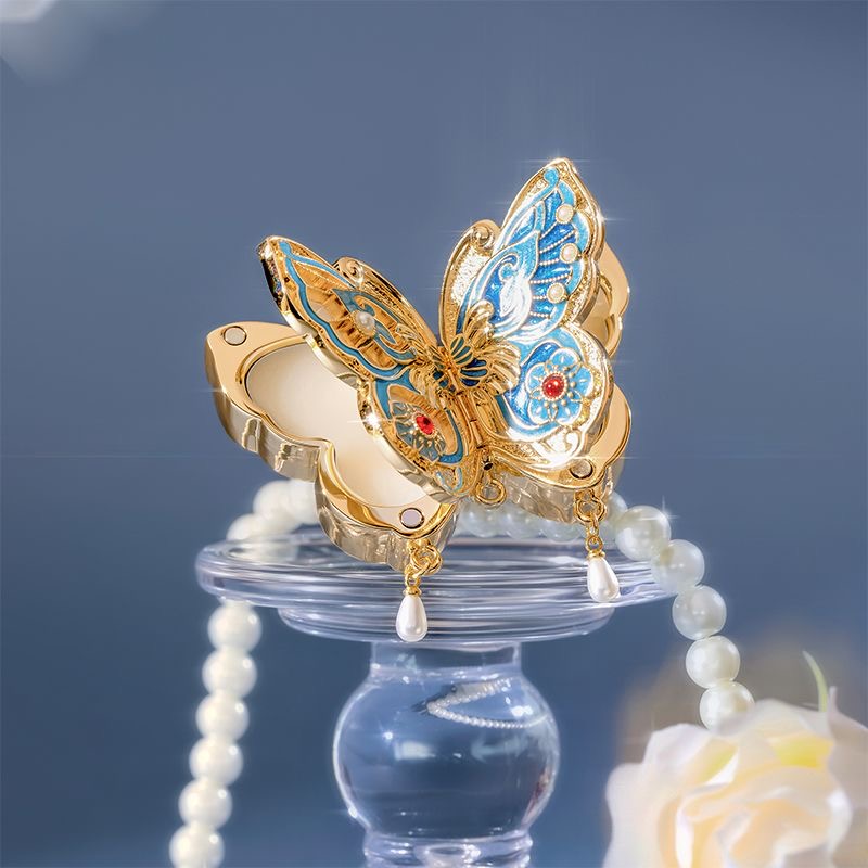 Perfume Fragrance Gift Set - บาล์มน้ำหอมกลิ่นผีเสื้อ กลิ่นหอมติดทนนาน น้ำหอมแบบพกพา ของขวัญวันเกิดที่ใช้งานได้จริงสำหรับผู้หญิง ชุดเครื่องสำอาง