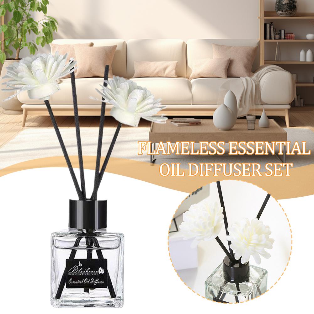 Perfume Fragrance For Room - น้ำหอมปรับอากาศไร้เปลวไฟ กลิ่นฟรีเซียลาเวนเดอร์ พร้อมก้านไม้หอมปรับอากาศ น้ำหอมปรับอากาศชนิดน้ำ ของตกแต่งห้อง