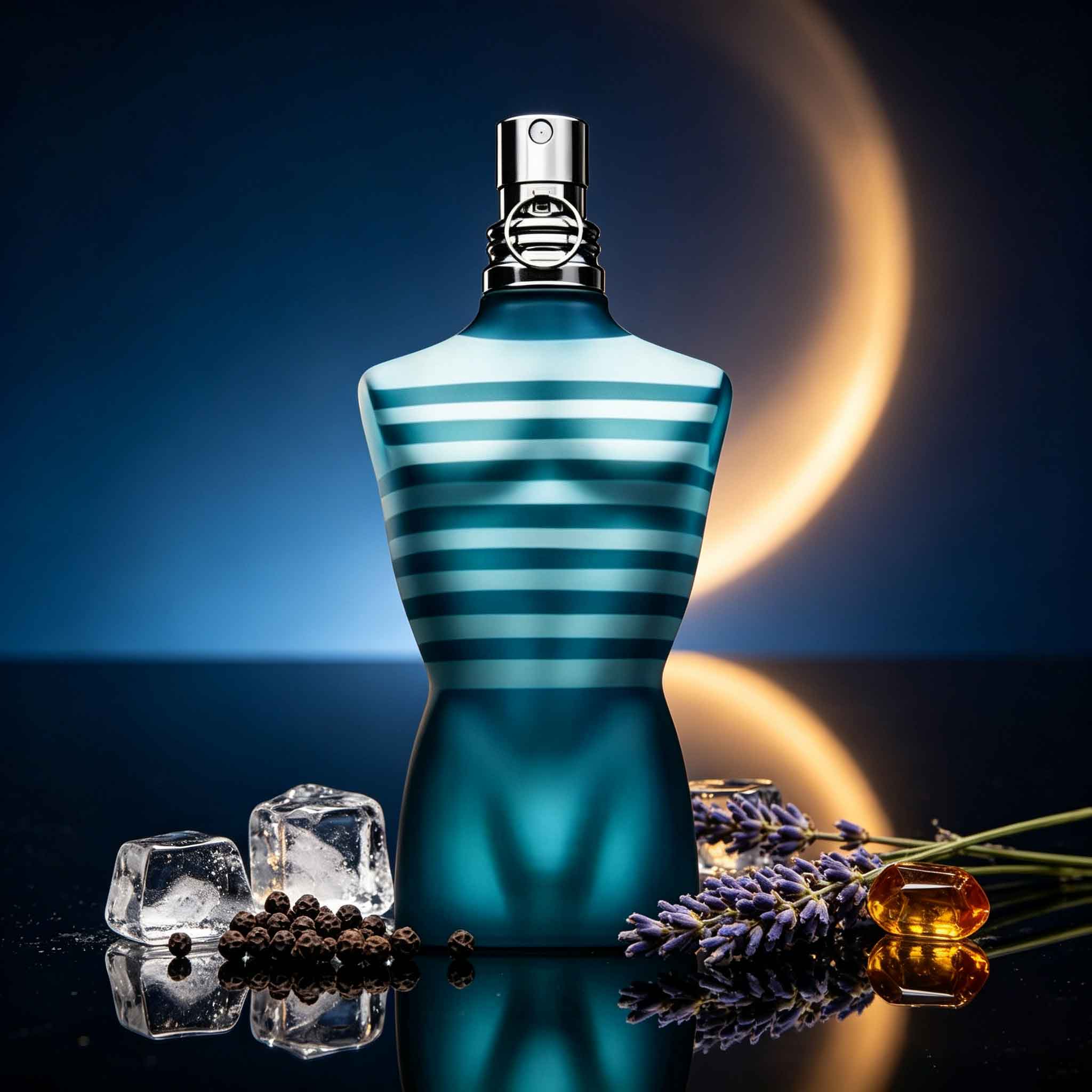 Perfume Fragrance Jean Paul Gaultier - Jean Paul Gaultier Le Male มีขวดน้ำหอมดีไซน์ทันสมัยที่โดดเด่น