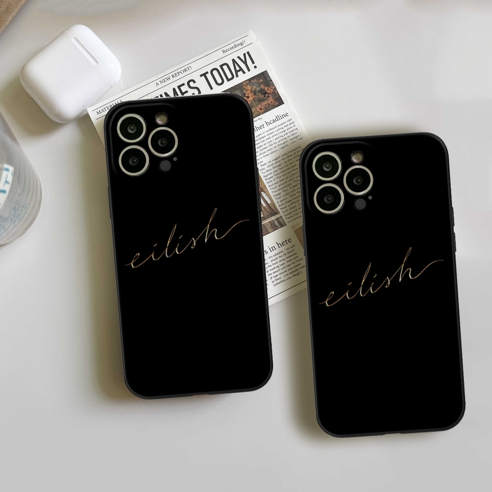 Fragrance Quotes - Eilish น้ําหอม Gold Cursive Iphone เคสโทรศัพท์ปรับแต่งได้สําหรับ