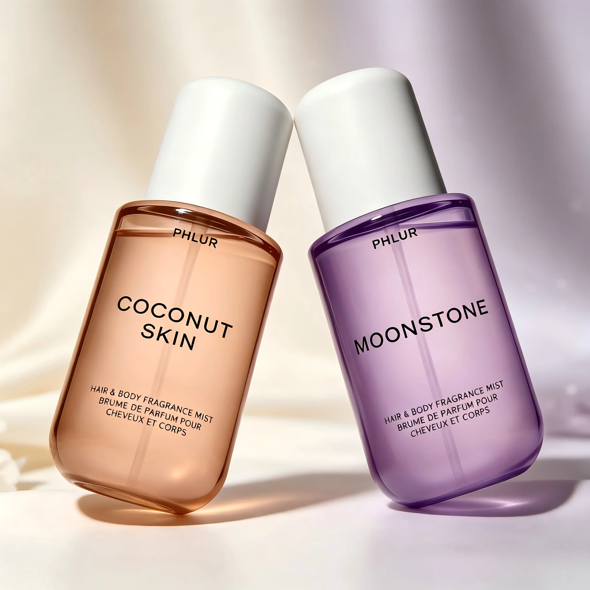 Perfume In Fragrance - PHLUR ชุดสเปรย์น้ำหอมสำหรับผิวและผมกลิ่นมะพร้าวและมูนสโตน 2 ชิ้น ขนาด 8
