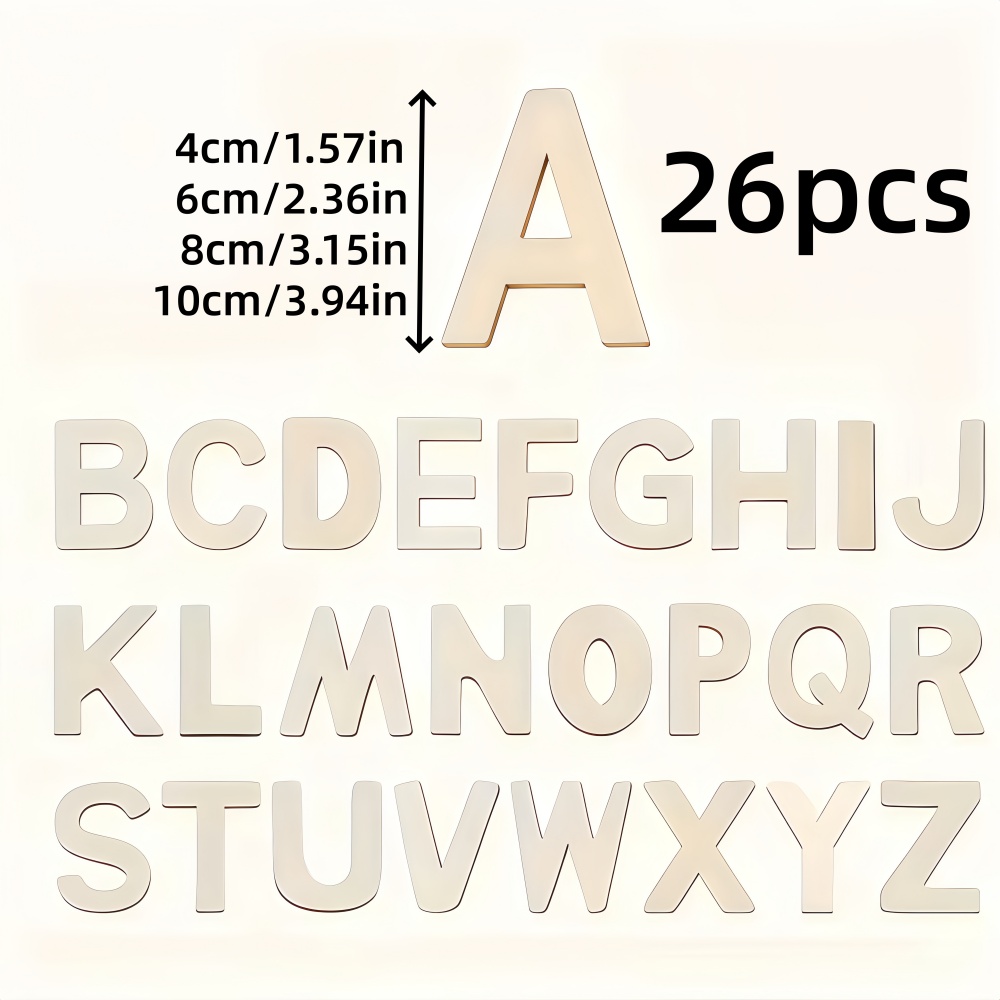 ตัวอักษรไม้แบบออกแบบได้ 26 ชิ้ - Oud Wood Chip บทวิจารณ์และราคา