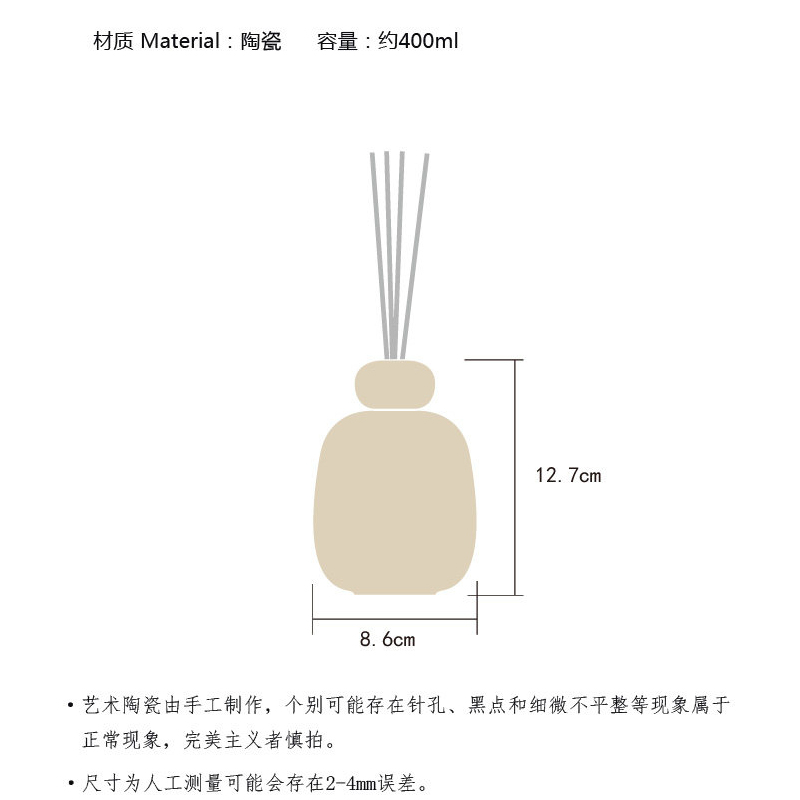 ขวดเซรามิกสำหรับน้ำหอมปรับอากา - Perfume Fragrance For Room บทวิจารณ์และราคา